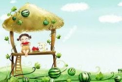 娱乐吃瓜背景图图片可爱